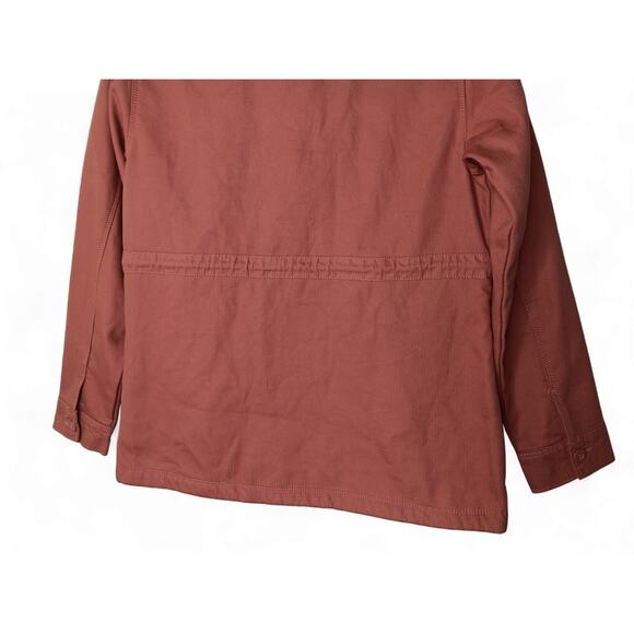 Hang Ten Sherpa Lined Pink Utility Jacket Button Front Coat Shacket Sz Small - Picture 8 of 14